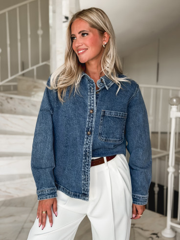Chemise en jeans Zorane - Bleu
