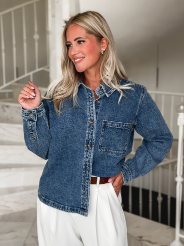 Chemise en jeans Zorane - Bleu