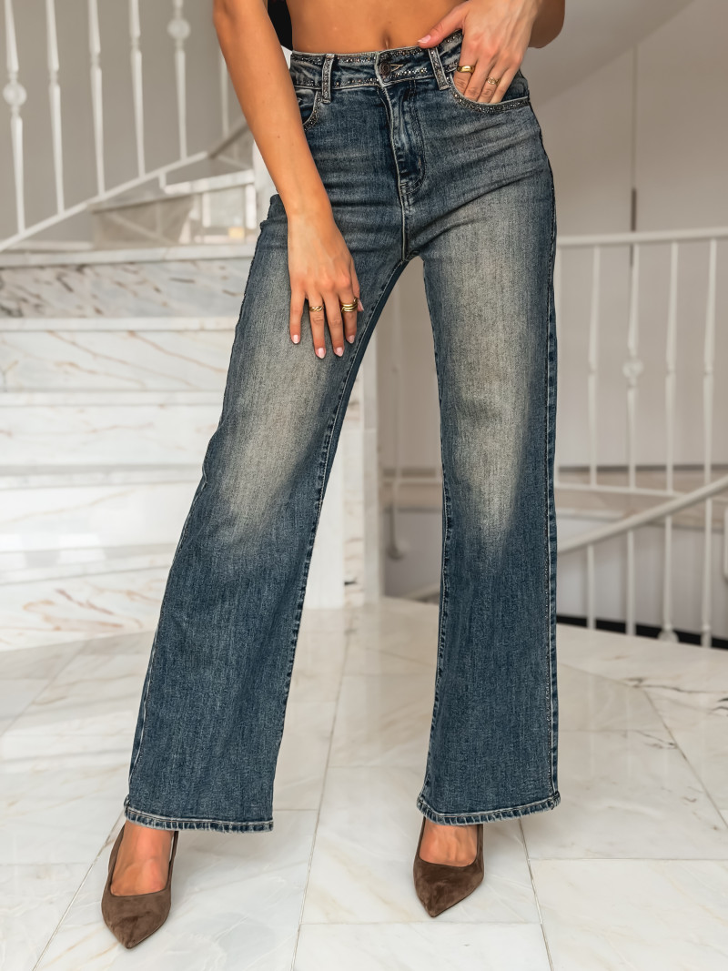 Jeans Maëlya - Bleu/Bronze Jeans Maëlya - Bleu/Bronze