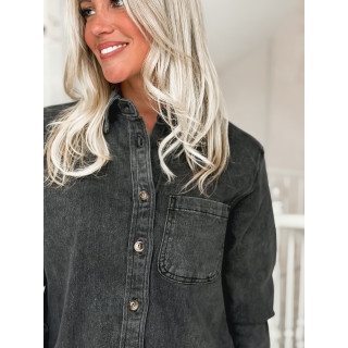 Chemise en jeans Zorane - Gris foncé