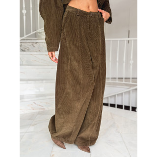Pantalon en velours Nally - Kaki