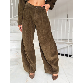 Pantalon en velours Nally - Kaki