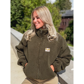 Gilet en teddy Mira - Kaki