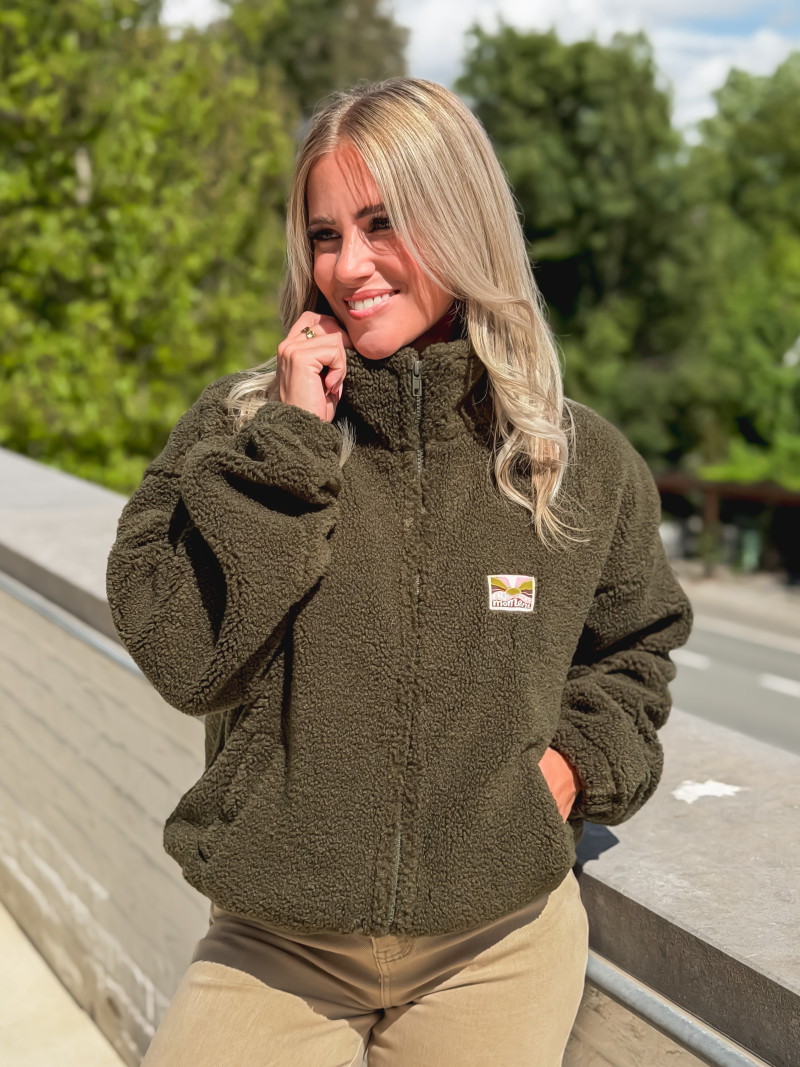 Gilet en teddy Mira - Kaki Gilet en teddy Mira - Kaki