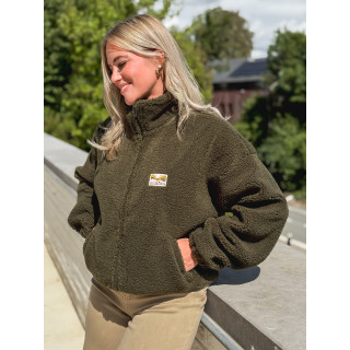 Gilet en teddy Mira - Kaki