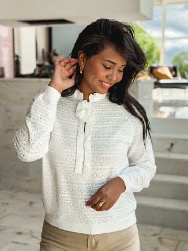 Pull Lauren - Blanc Pull Lauren - Blanc