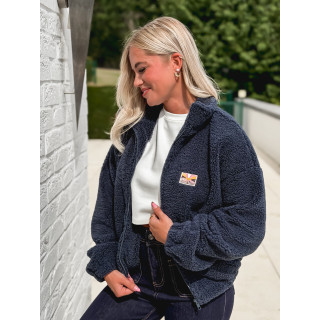 Gilet en teddy Mira - Bleu marine