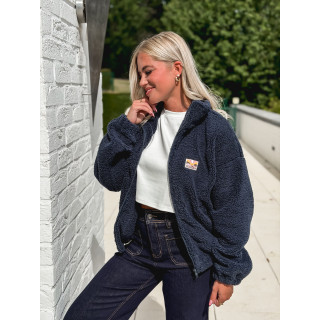Gilet en teddy Mira - Bleu marine