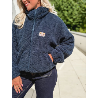 Gilet en teddy Mira - Bleu marine