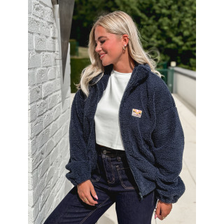 Gilet en teddy Mira - Bleu marine
