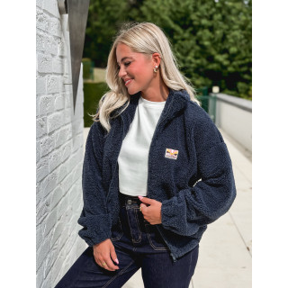 Gilet en teddy Mira - Bleu marine