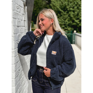 Gilet en teddy Mira - Bleu marine