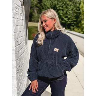 Gilet en teddy Mira - Bleu marine
