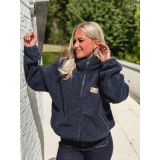 Gilet en teddy Mira - Bleu marine