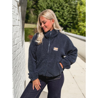 Gilet en teddy Mira - Bleu marine