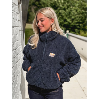 Gilet en teddy Mira - Bleu marine