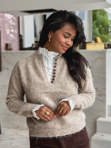 Pull Ginnie - Taupe Pull Ginnie - Taupe