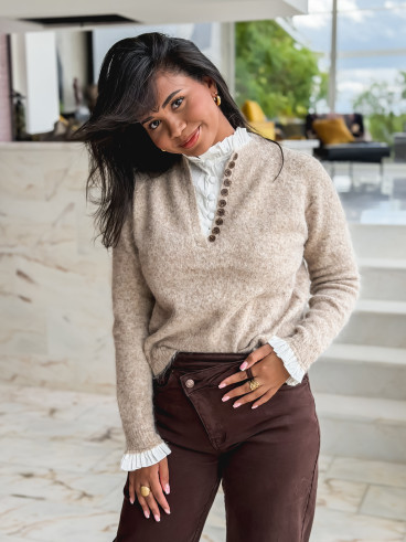 Pull Ginnie - Taupe Pull Ginnie - Taupe