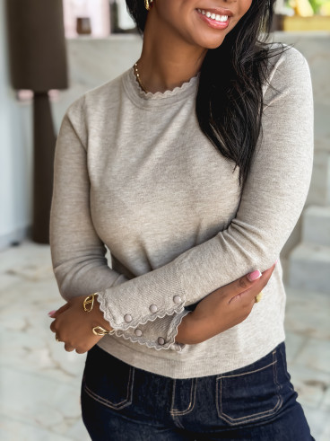 Pull Marion - Taupe