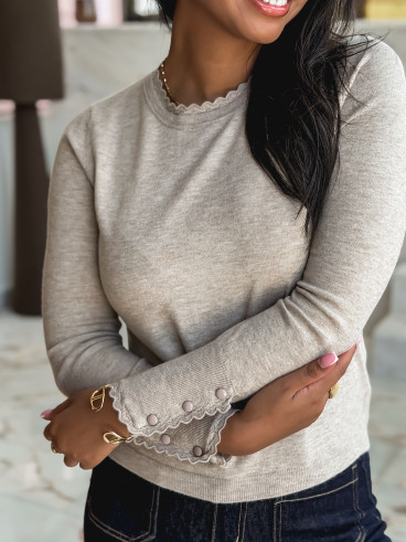 Pull Marion - Taupe