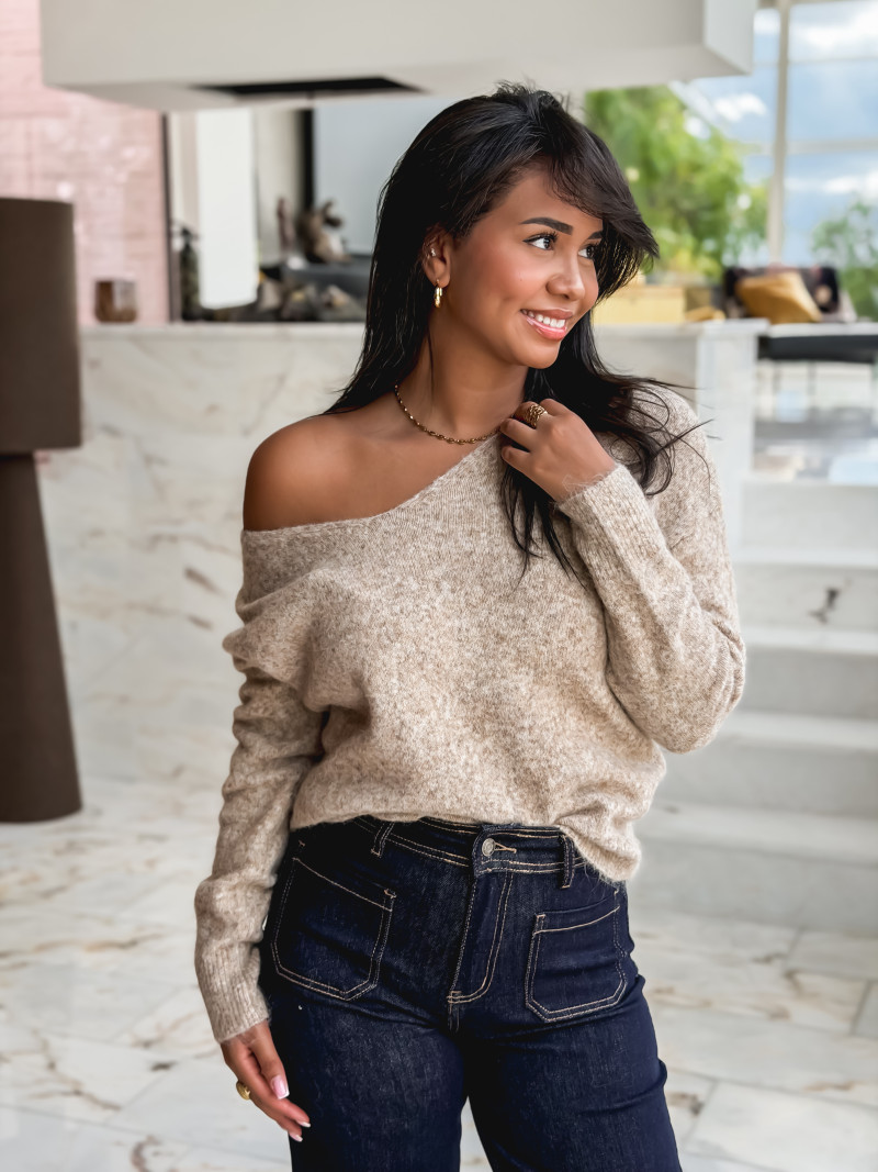 Pull Elyzane - Taupe Pull Elyzane - Taupe