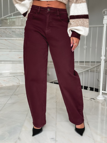 Jeans Nazli - Bordeaux