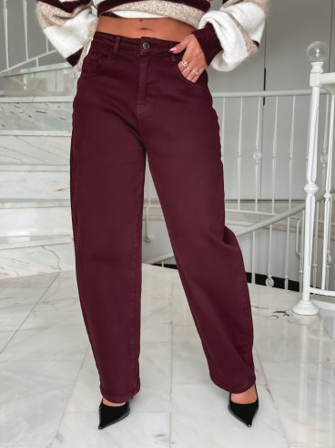 Jeans Nazli - Bordeaux