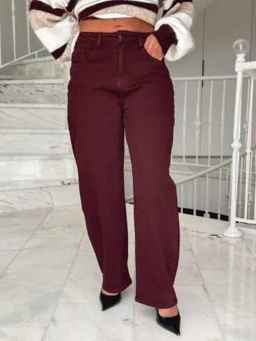 Jeans Nazli - Bordeaux