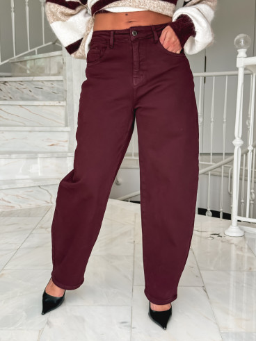Jeans Nazli - Bordeaux