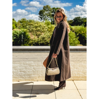 Manteau long Anne - Chocolat