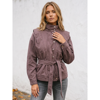 Veste en jeans Marzia - Prune