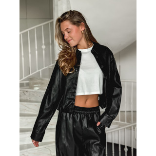 Chemise en simili Zendaya - Noir