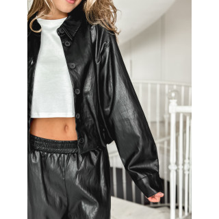 Chemise en simili Zendaya - Noir