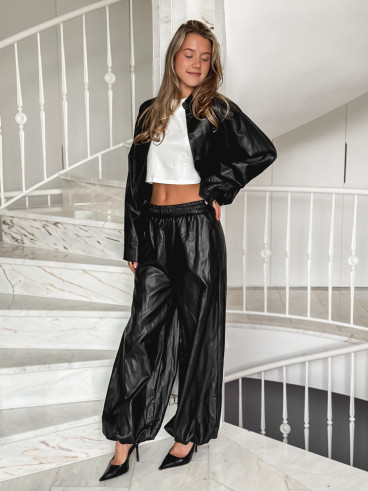 Chemise en simili Zendaya - Noir