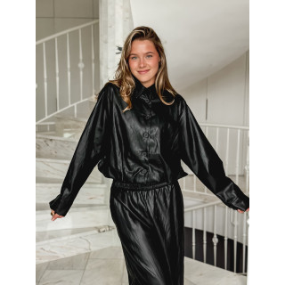 Chemise en simili Zendaya - Noir