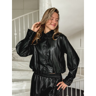 Chemise en simili Zendaya - Noir