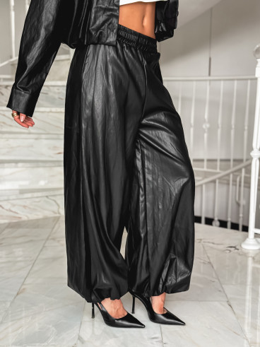 Pantalon en simili Zendaya - Noir