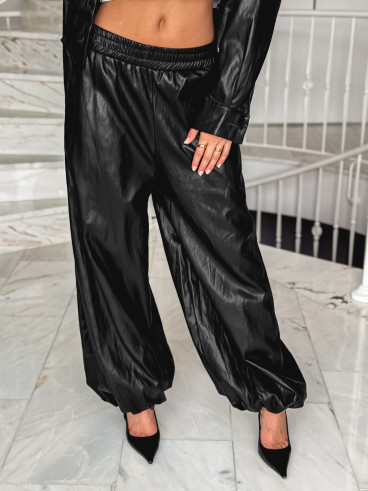 Pantalon en simili Zendaya - Noir