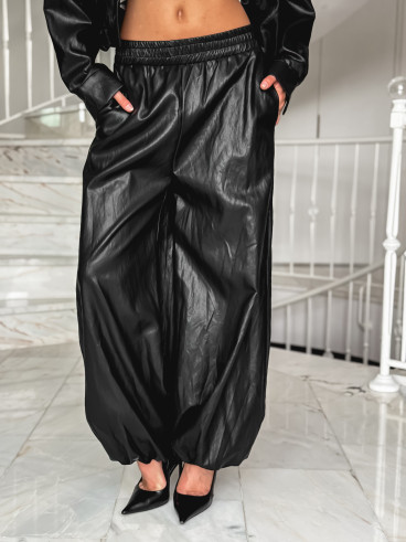 Pantalon en simili Zendaya - Noir