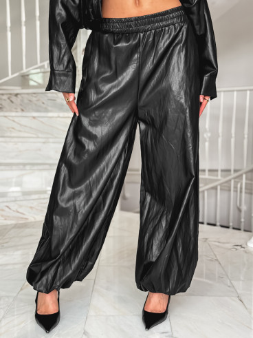 Pantalon en simili Zendaya - Noir