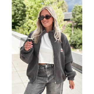 Gilet teddy Lalie - Gris anthracite
