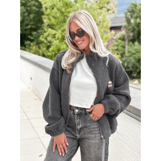 Gilet teddy Lalie - Gris anthracite