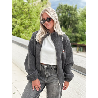 Gilet teddy Lalie - Gris anthracite