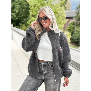 Gilet teddy Lalie - Gris anthracite