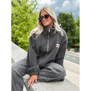 Gilet teddy Lalie - Gris anthracite