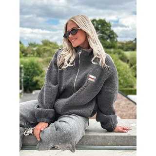 Gilet teddy Lalie - Gris anthracite