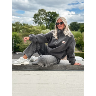 Gilet teddy Lalie - Gris anthracite