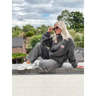 Gilet teddy Lalie - Gris anthracite