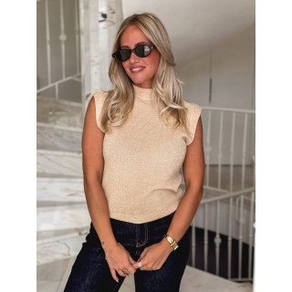 Blouse sans manches Lydie - Doré