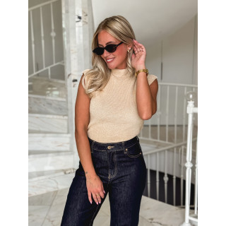 Blouse sans manches Lydie - Doré